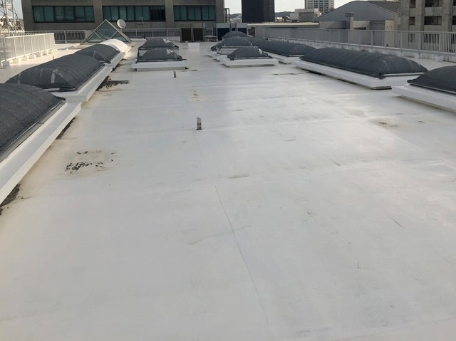 屋根防水アロンコートSQ-TK（通気緩衡）工法施工前